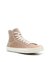 braune hohe Sneakers von Maison Margiela