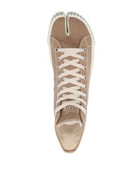 braune hohe Sneakers von Maison Margiela