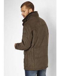 braune Jacke mit einer Kentkragen und Knöpfen von S4 JACKETS