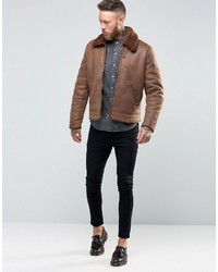 braune Jacke von Asos