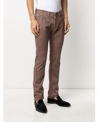 braune Jeans mit Paisley-Muster von Etro