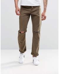 braune Jeans von Asos