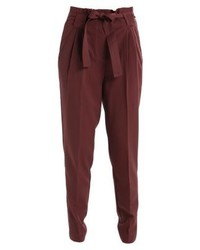 braune Karottenhose von YAS