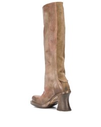 braune kniehohe Stiefel aus Leder von Cherevichkiotvichki