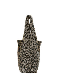 braune Leder Beuteltasche mit Leopardenmuster von Alexander Wang
