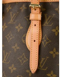 braune Leder Beuteltasche von Louis Vuitton Vintage