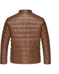 braune Leder Bomberjacke von Amaci&Sons