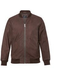 braune Leder Bomberjacke von JP1880