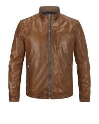 braune Leder Bomberjacke von Milestone