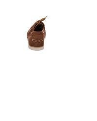 braune Leder Bootsschuhe von Lumberjack