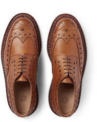 braune Leder Brogues von Grenson