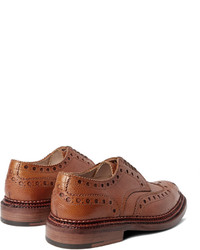 braune Leder Brogues von Grenson