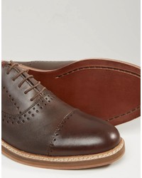 braune Leder Brogues von Asos