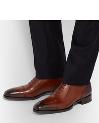 braune Leder Brogues von Tom Ford