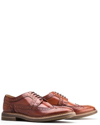 braune Leder Brogues von Base London