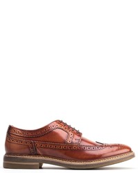 braune Leder Brogues von Base London