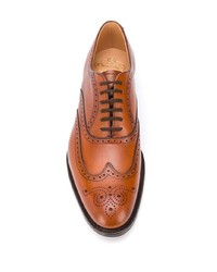 braune Leder Brogues von Church's