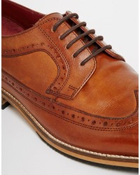 braune Leder Brogues von Asos