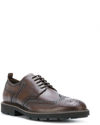 braune Leder Brogues von Tod's