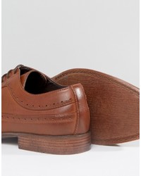 braune Leder Brogues von Asos