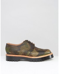 braune Leder Brogues von Asos