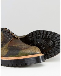 braune Leder Brogues von Asos