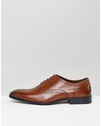 braune Leder Brogues von Asos