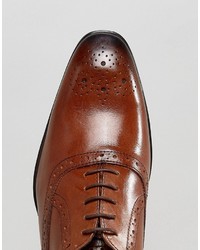 braune Leder Brogues von Asos