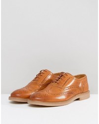 braune Leder Brogues von Asos