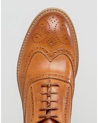 braune Leder Brogues von Asos