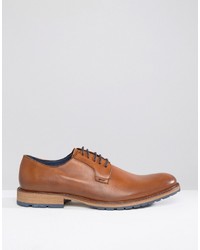 braune Leder Brogues von Dune