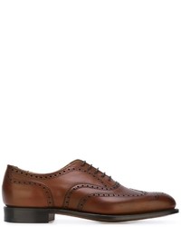 braune Leder Brogues von Church's