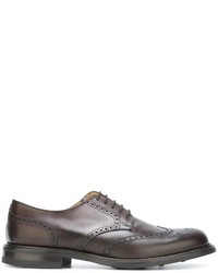 braune Leder Brogues von Church's