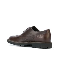 braune Leder Brogues von Tod's