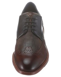 braune Leder Brogues von Daniel Hechter