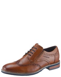 braune Leder Brogues von Daniel Hechter