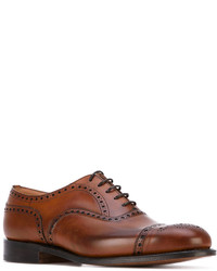 braune Leder Brogues von Church's