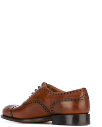 braune Leder Brogues von Church's