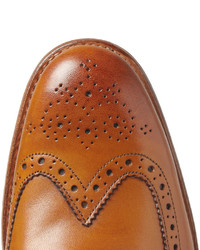 braune Leder Brogues von Grenson