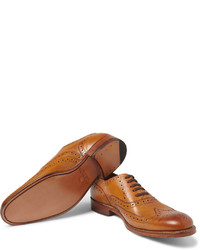 braune Leder Brogues von Grenson