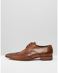 braune Leder Brogues von Jeffery West