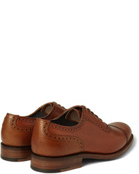 braune Leder Brogues von Grenson