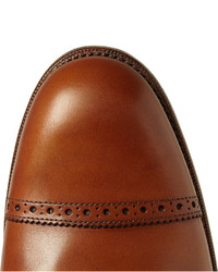 braune Leder Brogues von Grenson