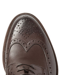 braune Leder Brogues von Ermenegildo Zegna