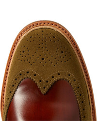 braune Leder Brogues von Grenson