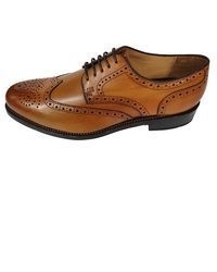 braune Leder Brogues von GORDON & BROS