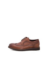 braune Leder Brogues von Greyder