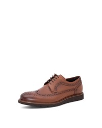 braune Leder Brogues von Greyder