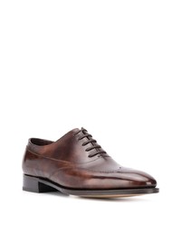 braune Leder Brogues von John Lobb