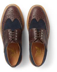 braune Leder Brogues von Mark McNairy